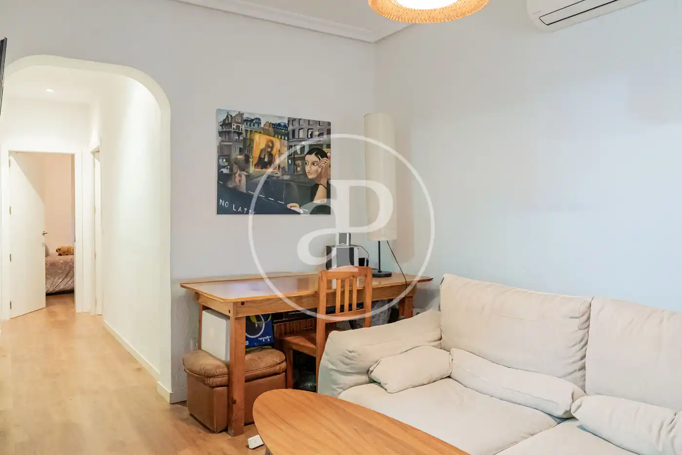 Sala d'estar de Pis de lloguer en Madrid amb Aire condicionat, Calefacció i Balcó