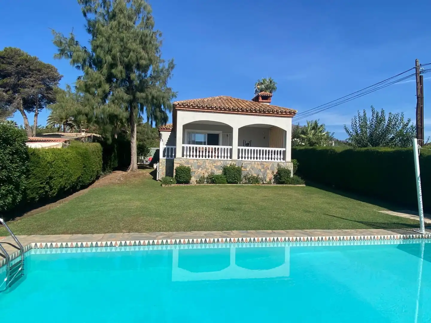 Garden of Houses for sale in Casares  with Swimming Pool