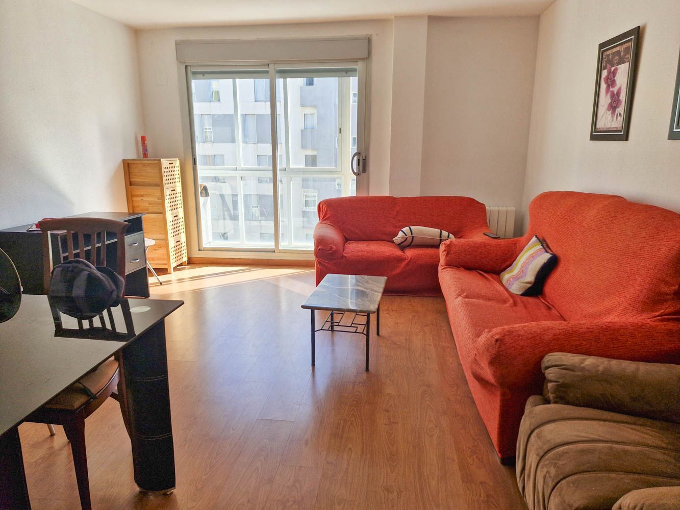 Living room of Flat to rent in  Zaragoza Capital  with Heating, Terrace and Storage room