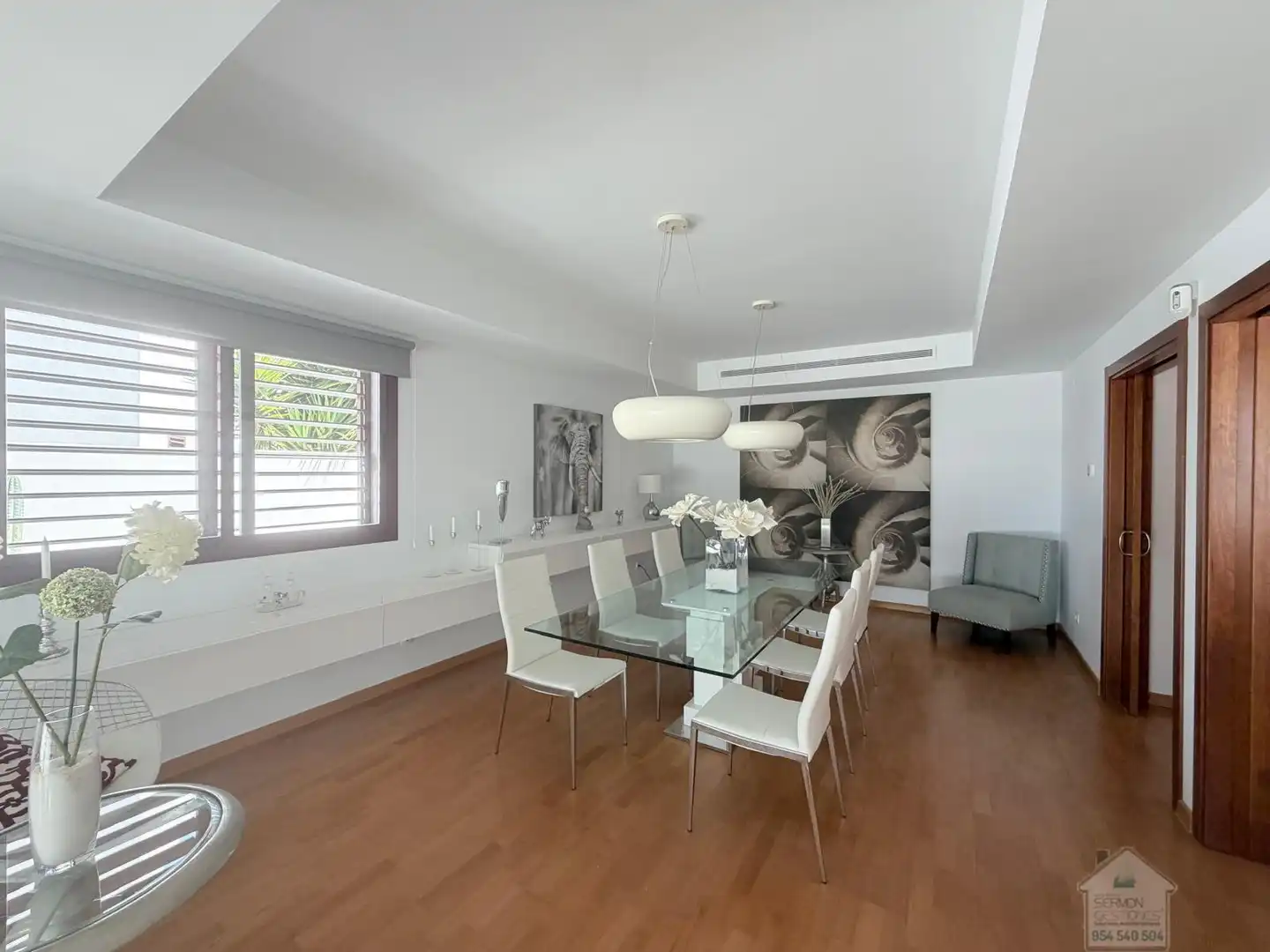 Comedor de Casa o chalet de alquiler en Montequinto con Aire acondicionado, Parquet y Terraza