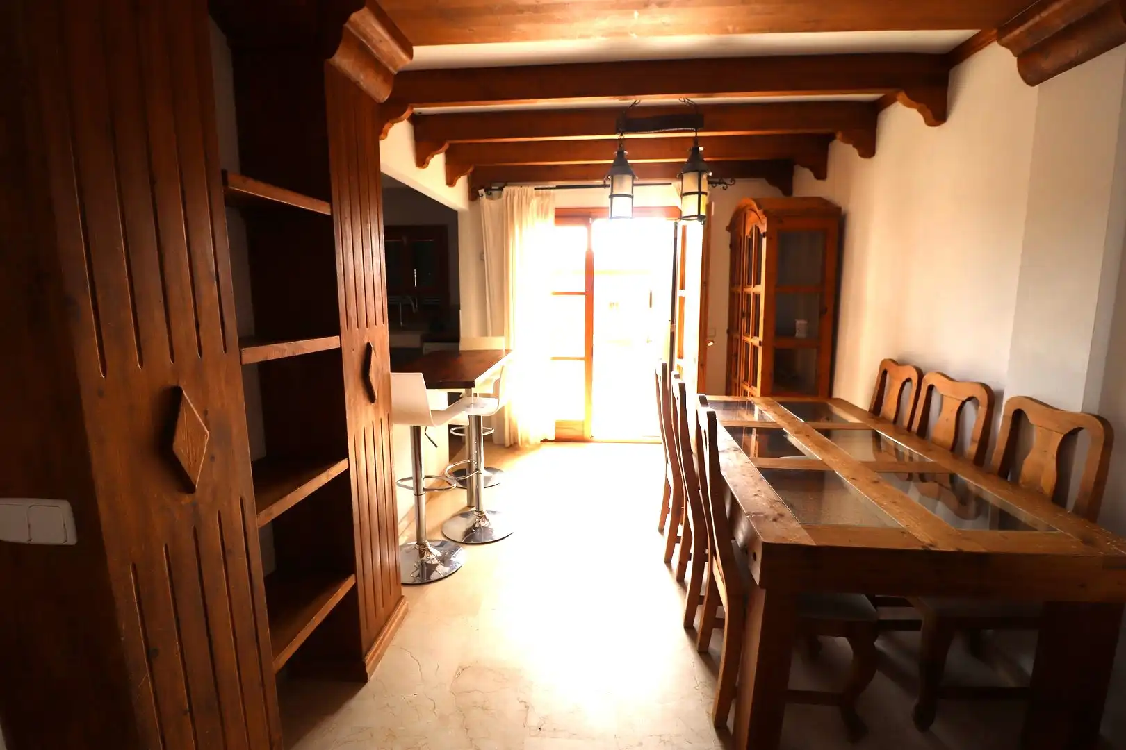 Comedor de Casa adosada de alquiler en Llucmajor con Aire acondicionado, Jardín privado y Terraza