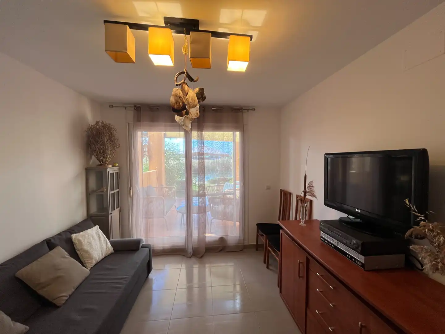 Sala d'estar de Casa adosada de lloguer en Torre-Pacheco amb Aire condicionat, Calefacció i Jardí privat