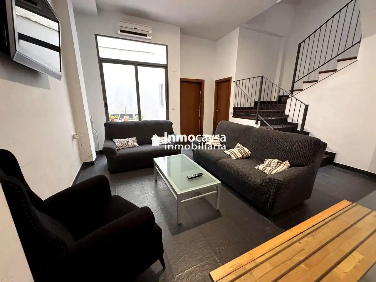 Sala d'estar de Casa o xalet en venda en Xàtiva amb Aire condicionat, Terrassa i Balcó