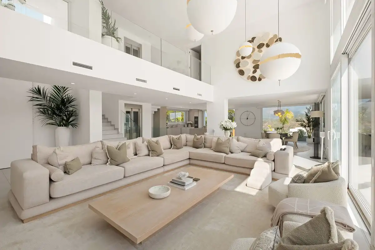 Living room of Detached homes for sale in Ojén  with Air Conditioner and Terrace