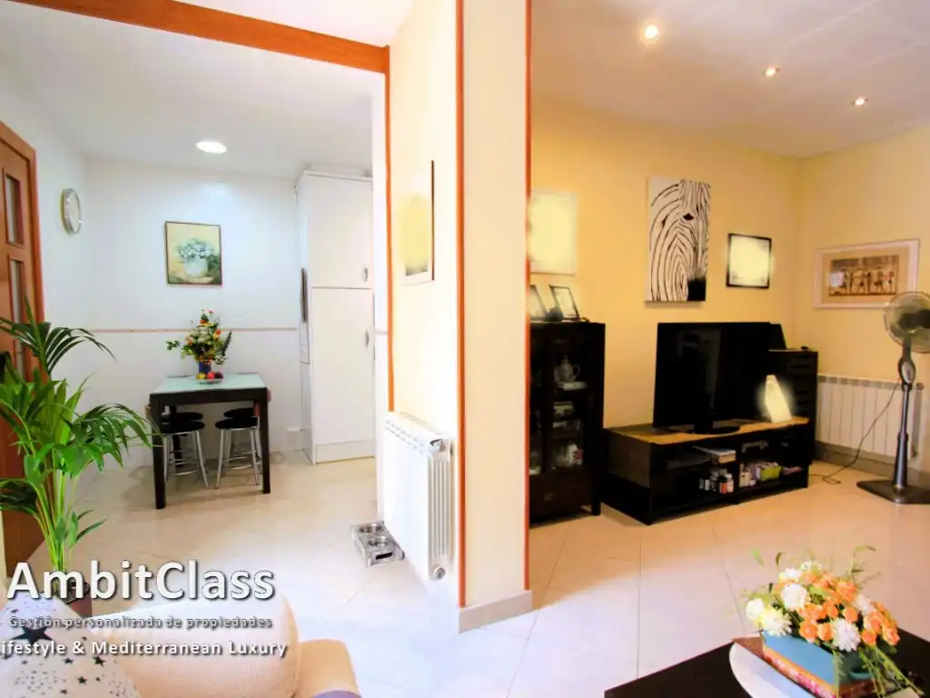 Sala de estar de Piso en venta en Mataró con Aire acondicionado, Terraza y Internet