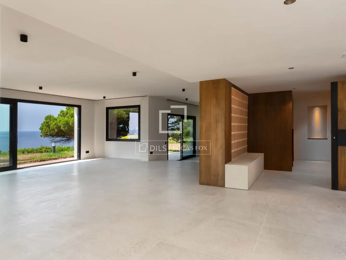 Wohnzimmer von Haus oder Chalet zum Verkauf in Lloret de Mar mit Klimaanlage, Heizung und Privatgarten