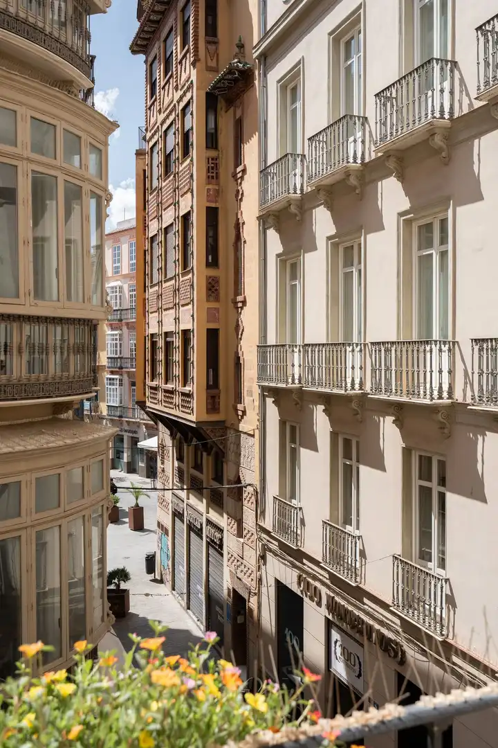 Vista exterior de Apartamento en venta en Málaga con Amueblado y Balcón