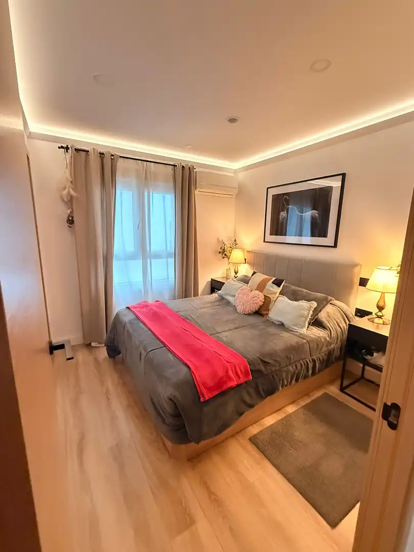 Bedroom of Flat for rent in Madrid  with Private garden, Terrace and Furnished