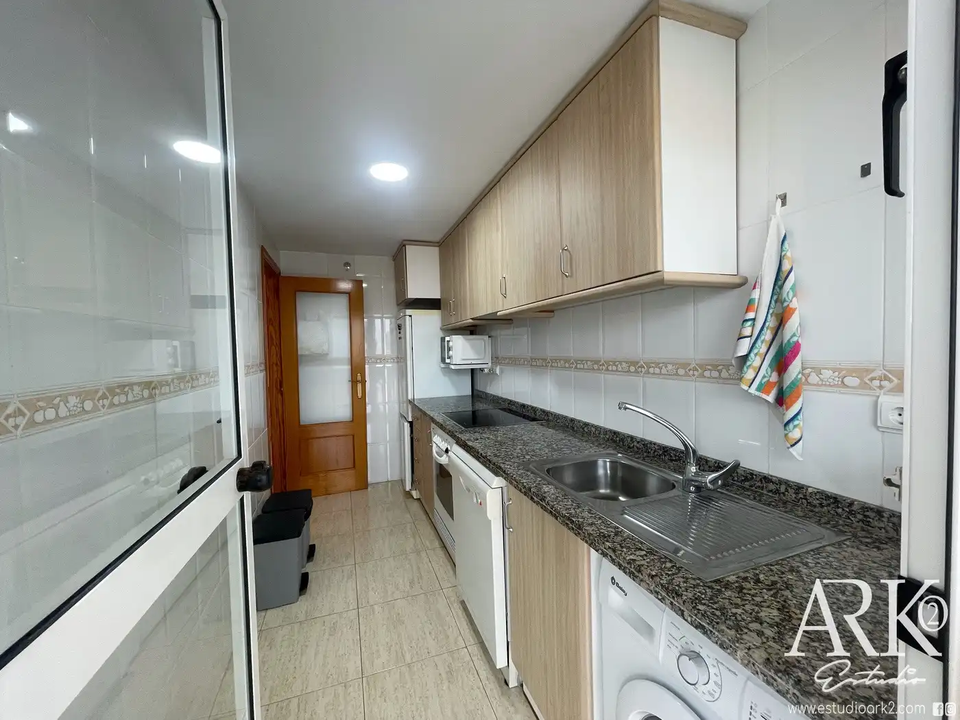 Cocina de Apartamento en venta en Piles con Aire acondicionado, Terraza y Trastero