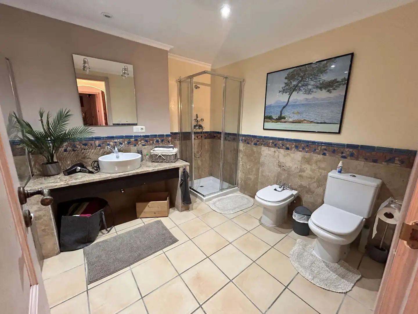 Badezimmer von Wohnung zur Miete in Calvià mit Klimaanlage, Terrasse und Möbliert
