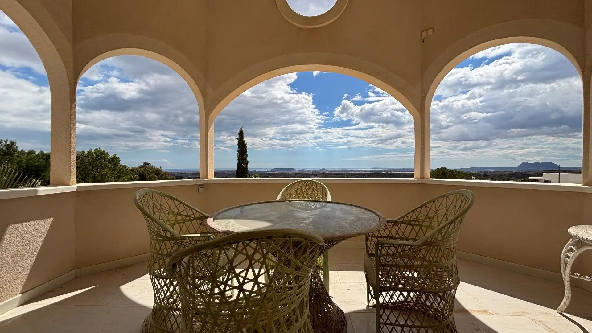 Terraza de Casa o chalet de alquiler en Alicante / Alacant con Aire acondicionado, Calefacción y Jardín privado