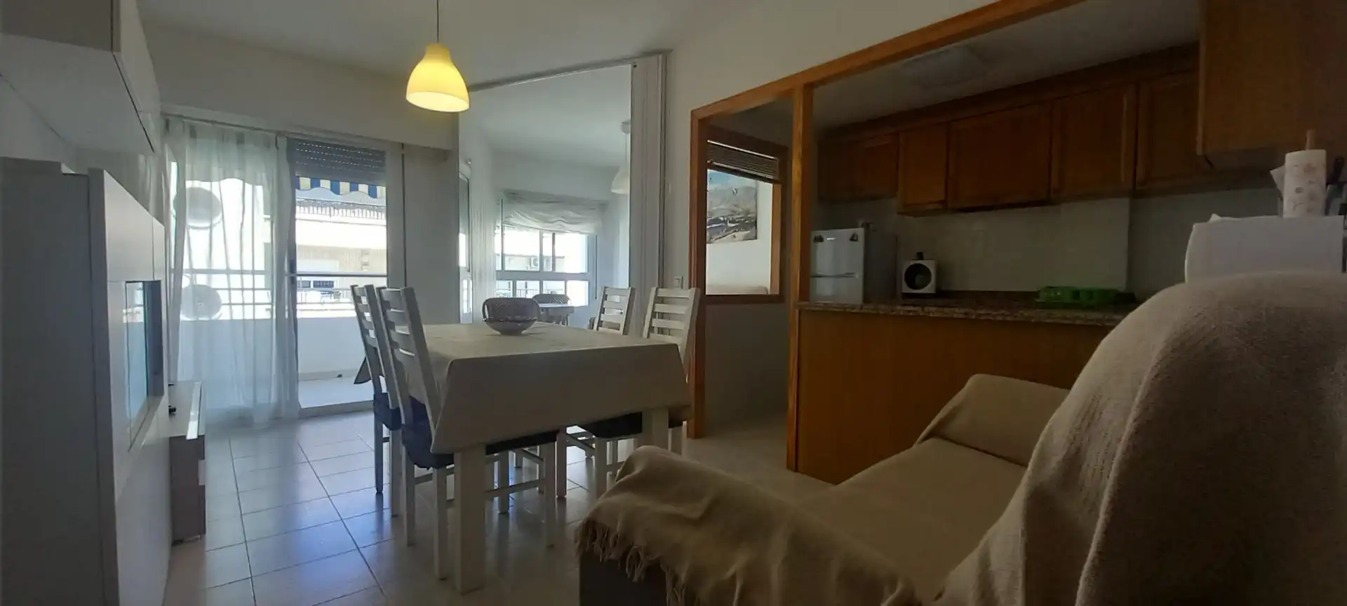 Comedor de Apartamento de alquiler en Gandia con Aire acondicionado, Calefacción y Amueblado