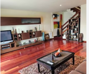 Living room of Flat for sale in Santiago de Compostela   with Furnished