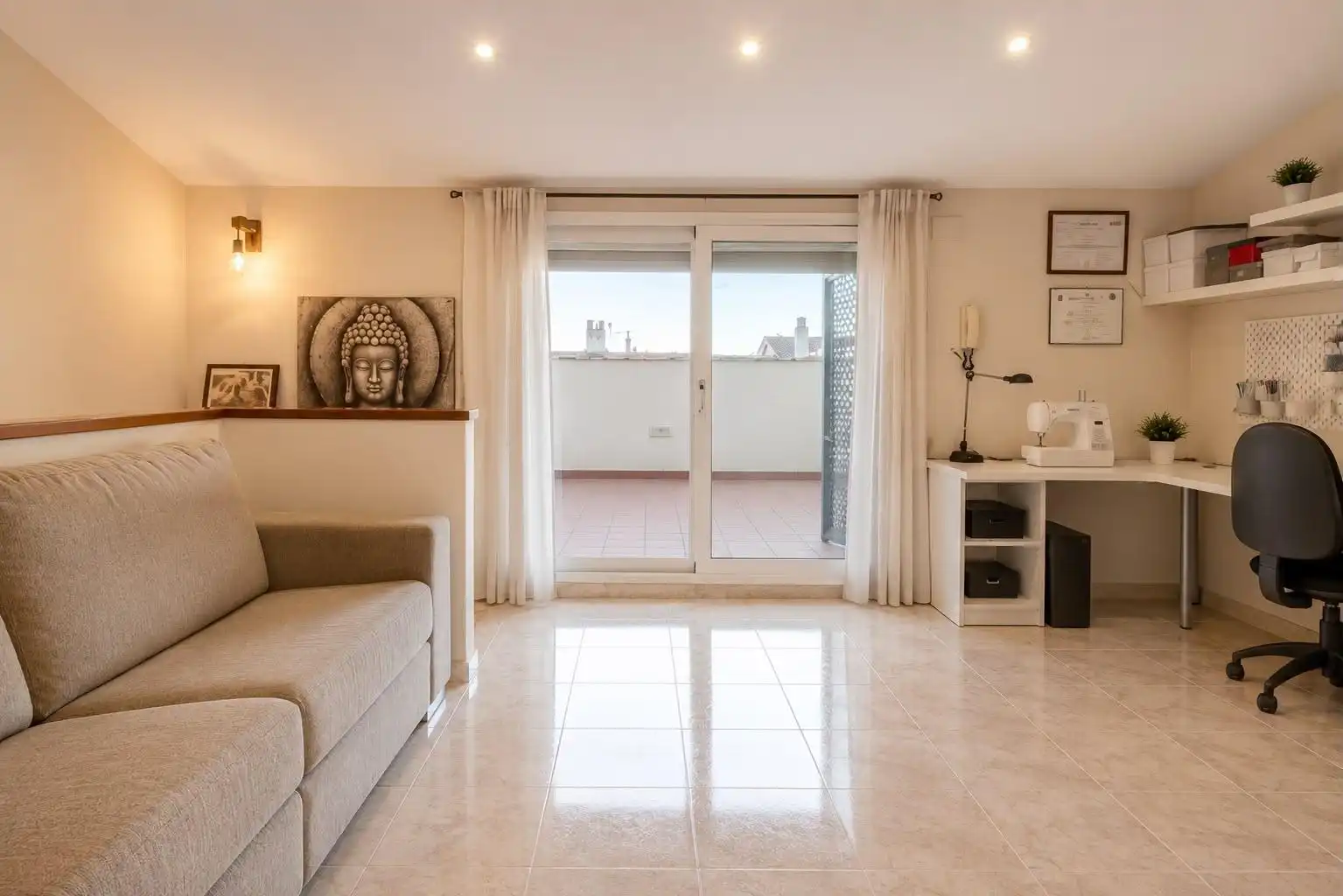 Sala de estar de Casa adosada en venta en Igualada con Aire acondicionado, Calefacción y Terraza