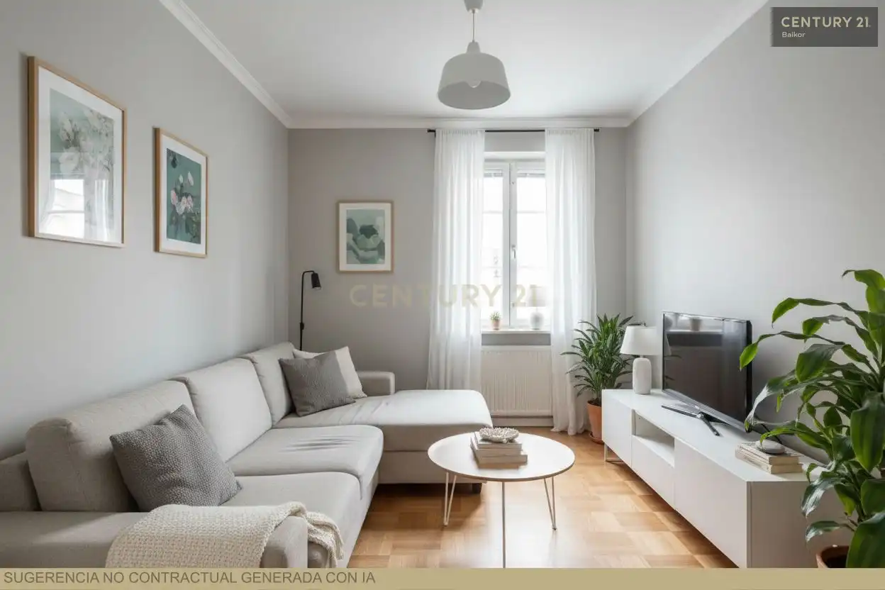 Sala de estar de Piso en venta en Pasaia con Microondas y TV