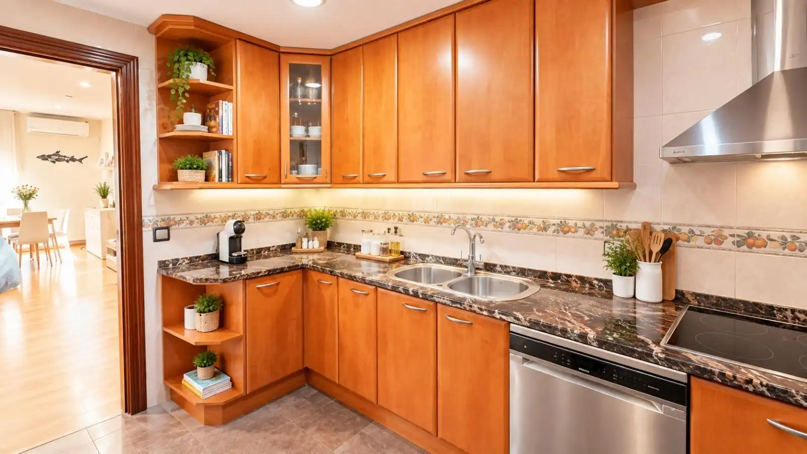 Cocina de Casa o chalet en venta en Sabadell con Aire acondicionado, Calefacción y Parquet