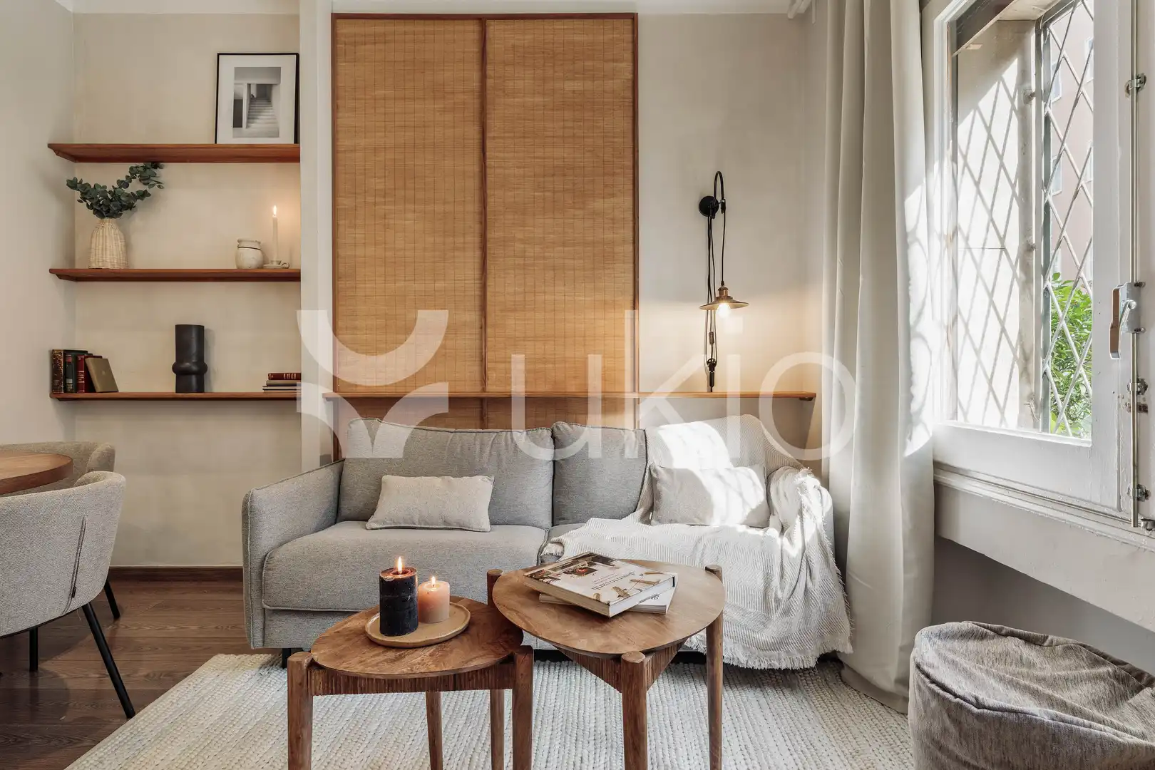Sala d'estar de Apartament de lloguer en Barcelona amb Aire condicionat, Calefacció i Moblat