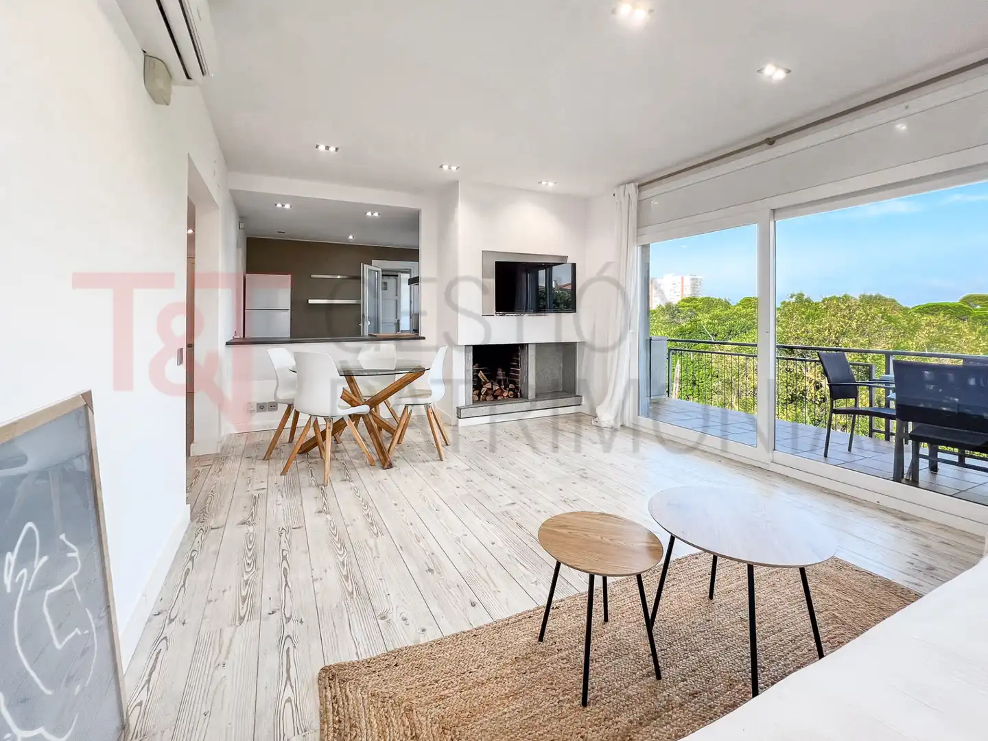 Living room of Flat for sale in Castell d'Aro, Platja d'Aro i s'Agaró  with Air Conditioner, Heating and Terrace