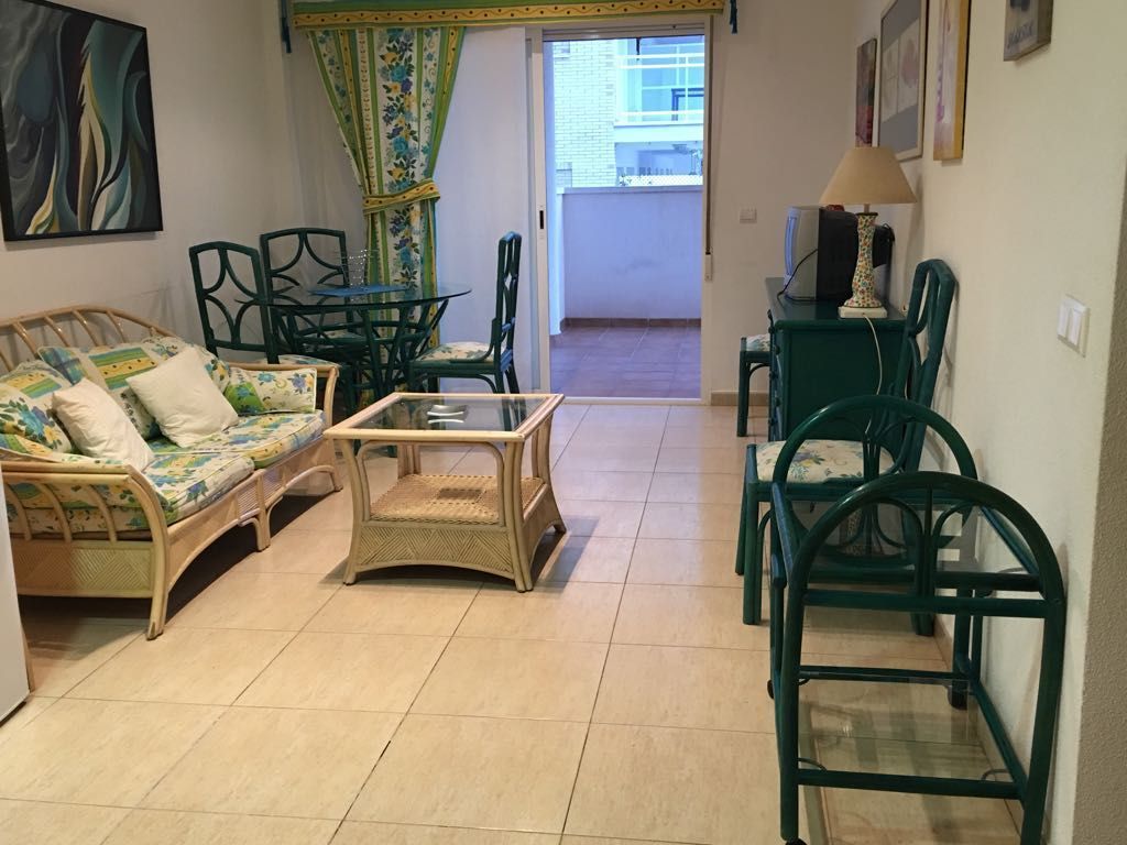 Living room of Apartment for sale in Moncofa  with Heating, Furnished and Community pool