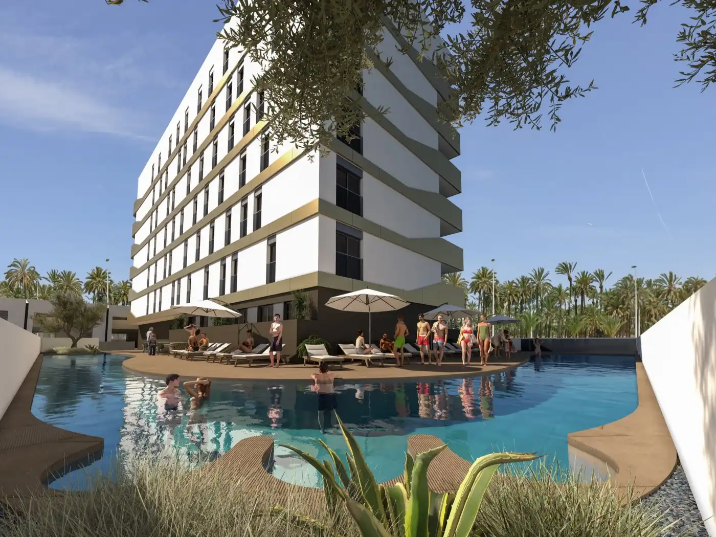 Piscina de Piso en venta en Elche / Elx con Aire acondicionado, Calefacción y Terraza