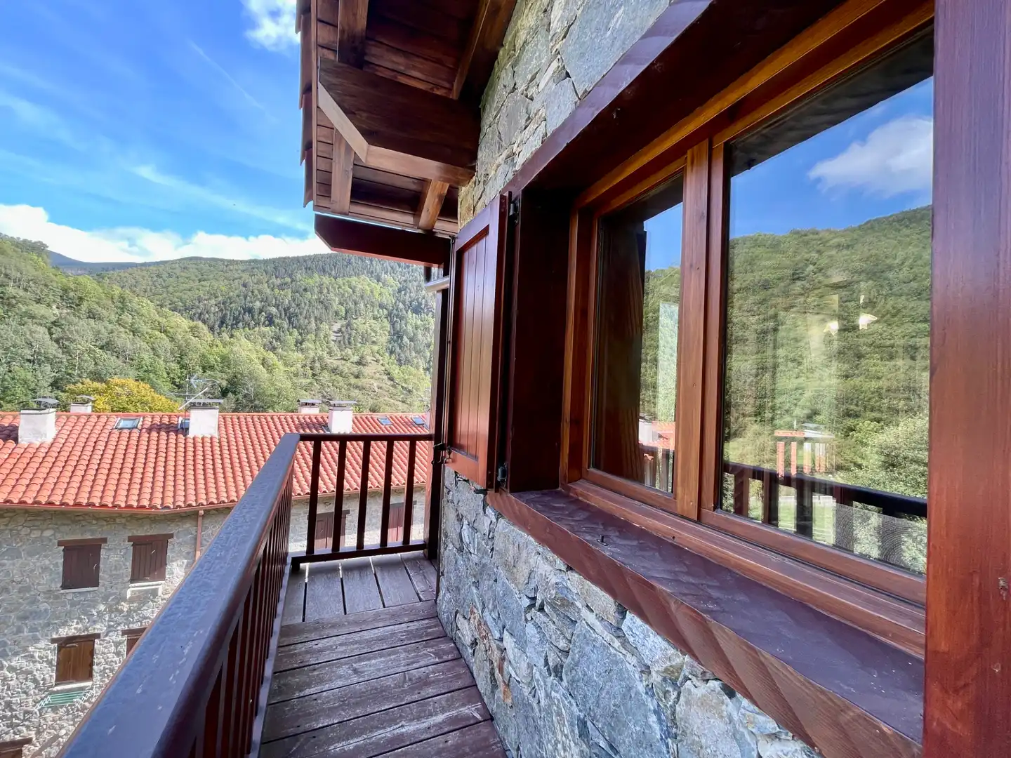 Balcony of Duplexes for sale in Setcases  with Heating, Parquet flooring and Furnished