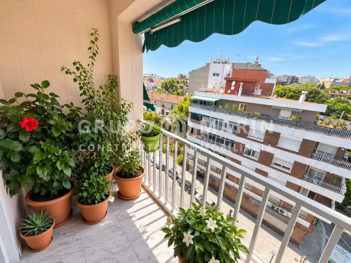 Balcony of Flat for sale in Badalona  with Heating and Terrace