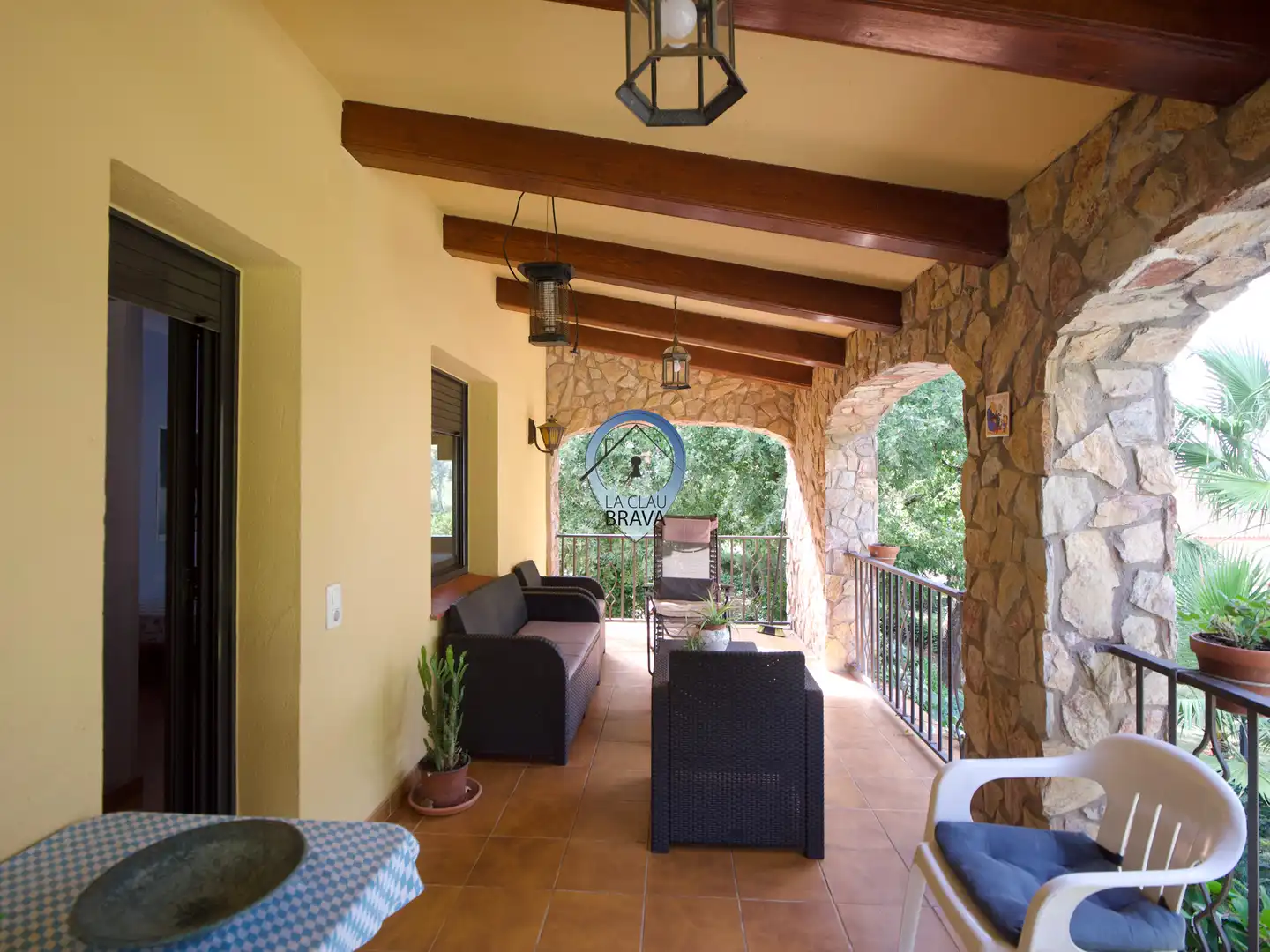 Terrassa de Casa o xalet en venda en Caldes de Malavella amb Calefacció, Jardí privat i Terrassa
