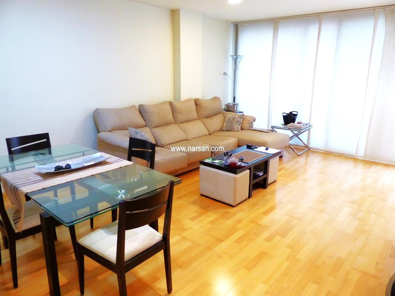 Living room of Flat for sale in Castellón de la Plana / Castelló de la Plana  with Air Conditioner, Terrace and Furnished