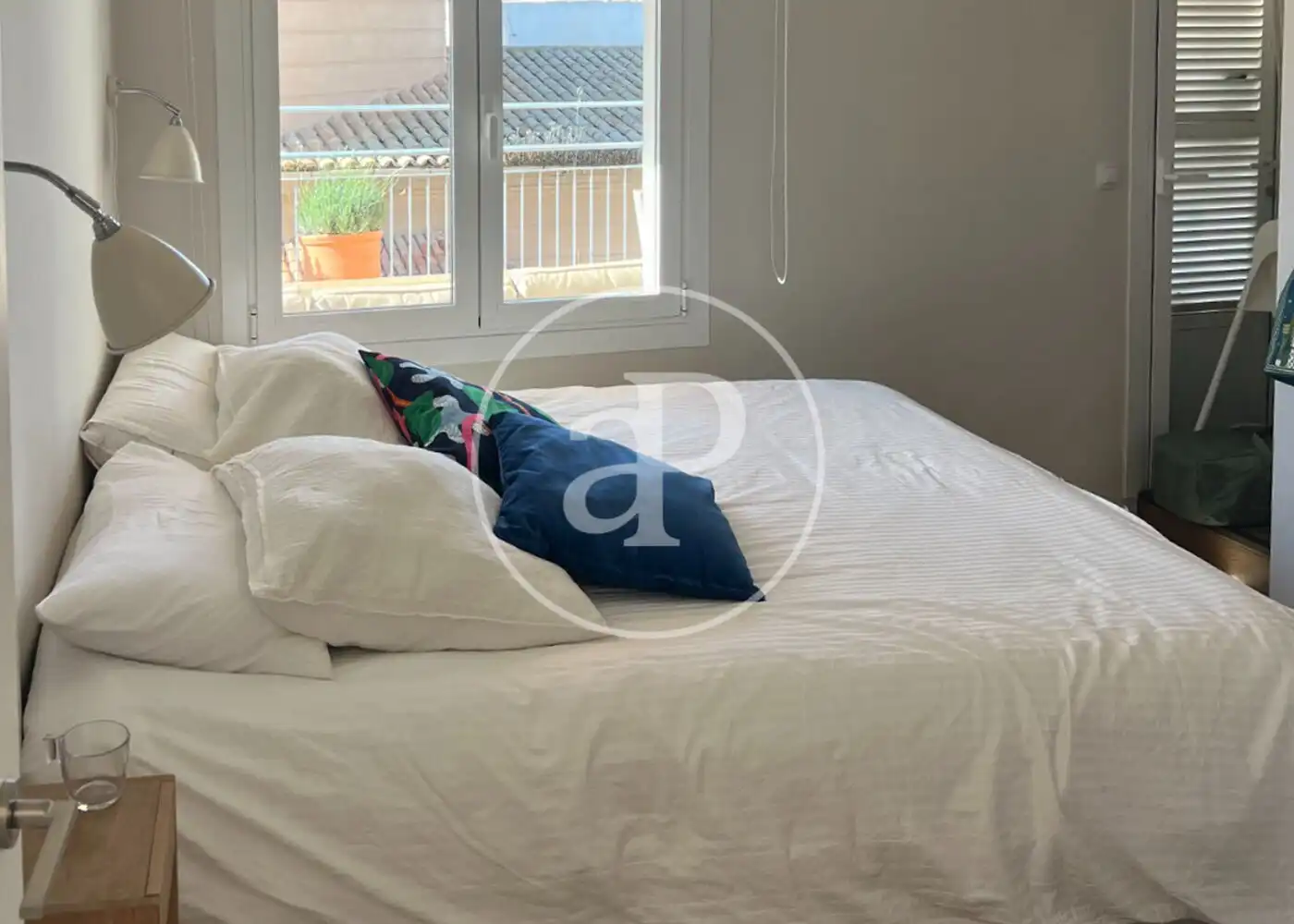 Schlafzimmer von Wohnung zur Miete in  Palma de Mallorca mit Klimaanlage, Heizung und Terrasse
