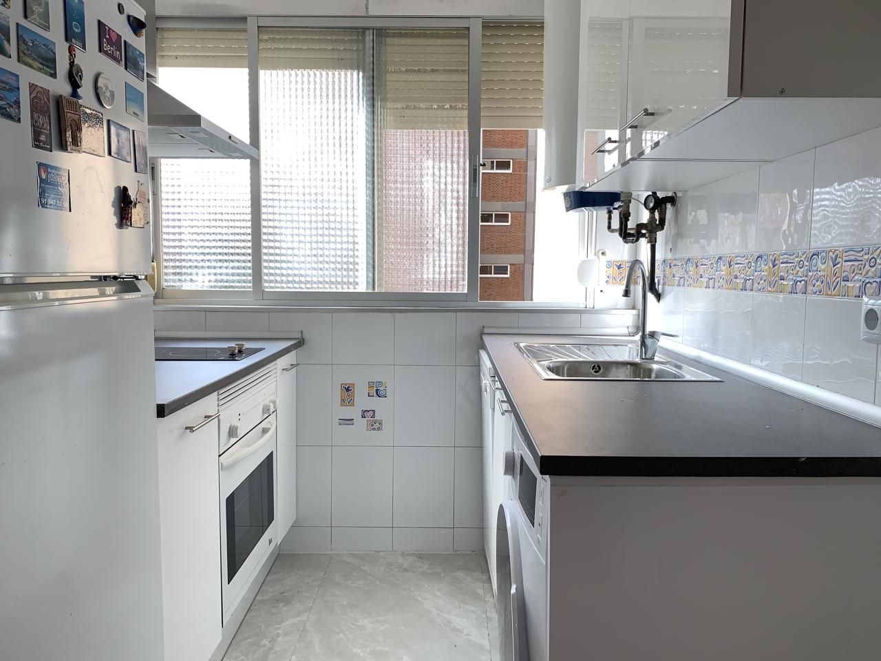 Kitchen of Flat to rent in  Madrid Capital  with Heating and Furnished