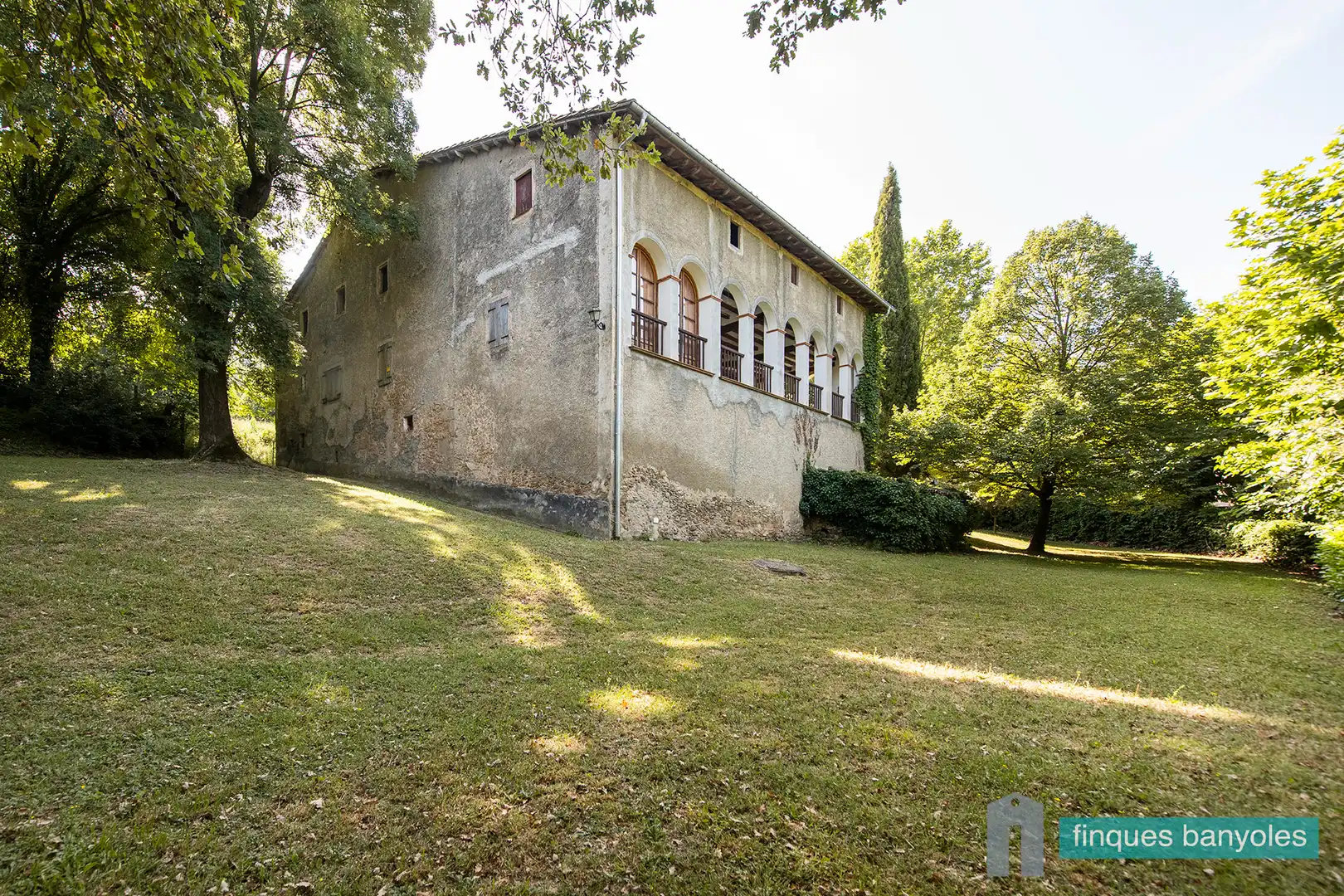 Vista exterior de Finca rústica en venda en Les Preses amb Calefacció, Jardí privat i Terrassa