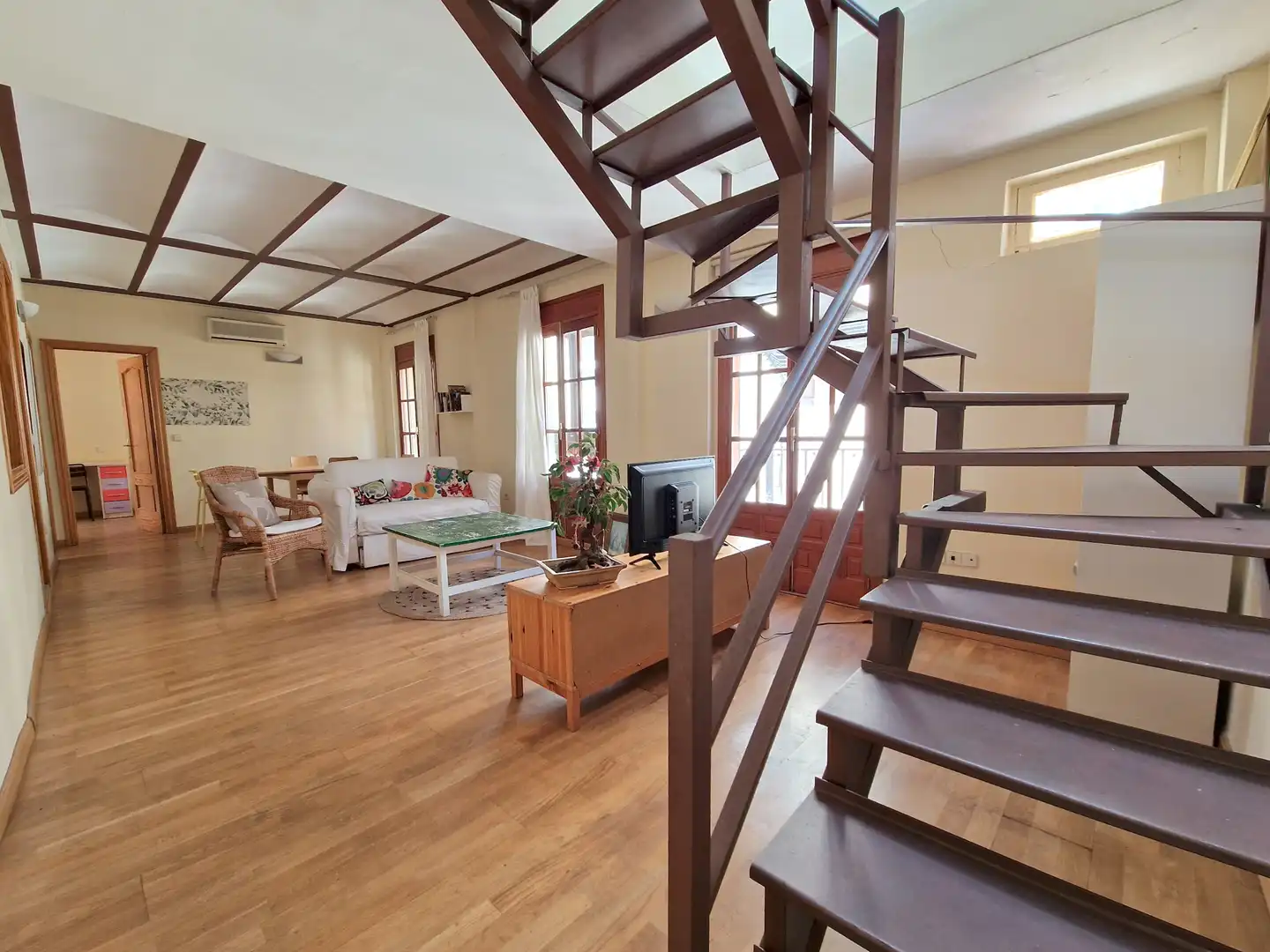 Wohnzimmer von Maisonette zum Verkauf in Toledo mit Klimaanlage, Heizung und Terrasse