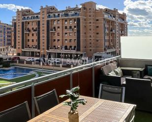 Terrace of Apartment for sale in Castellón de la Plana / Castelló de la Plana  with Air Conditioner, Heating and Parquet flooring