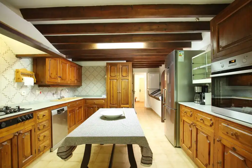 Cocina de Finca rústica en venta en Pollença con Aire acondicionado, Calefacción y Jardín privado