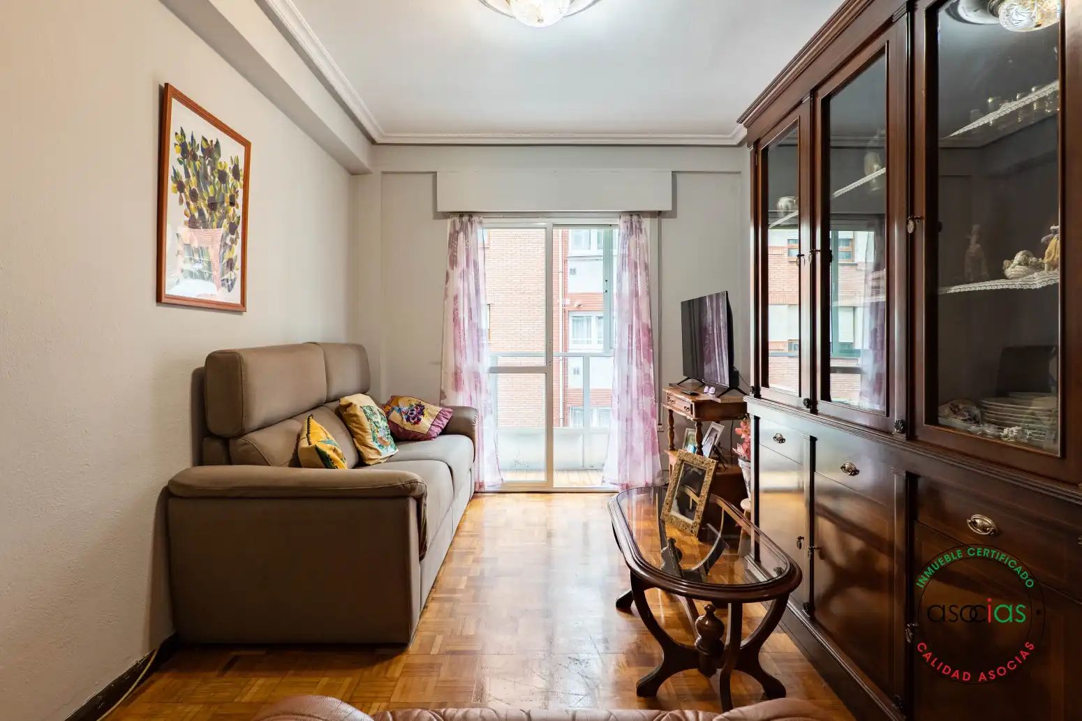 Living room of Flat for sale in Gijón   with Heating and Terrace