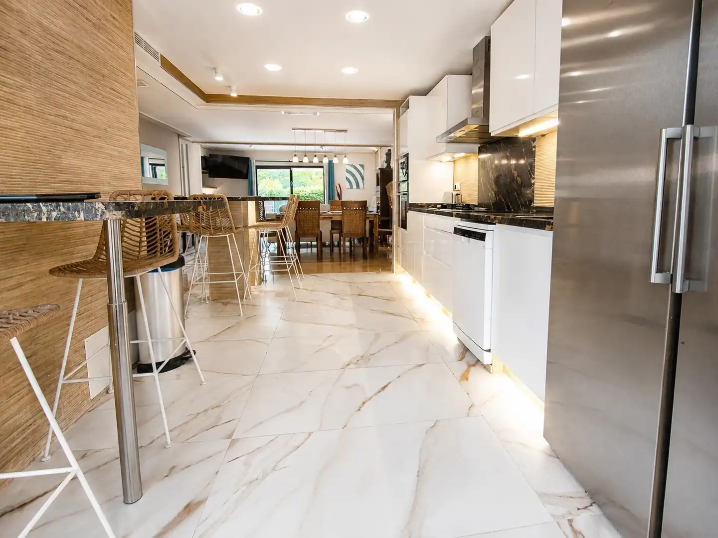 Kitchen of Houses for rent in Marbella  with Air Conditioner, Heating and Private garden
