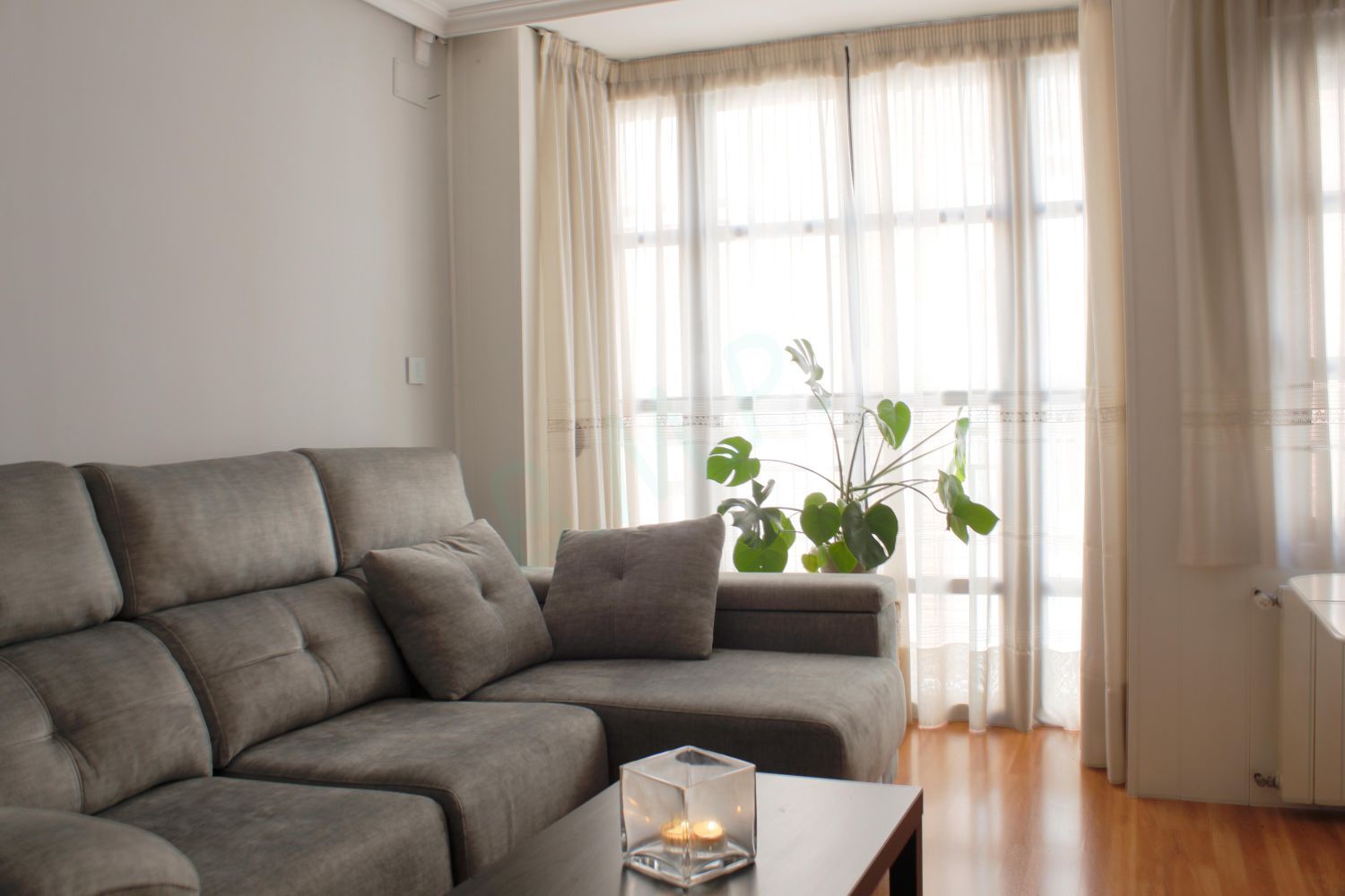 Living room of Single-family semi-detached for sale in  Albacete Capital  with Air Conditioner, Heating and Terrace