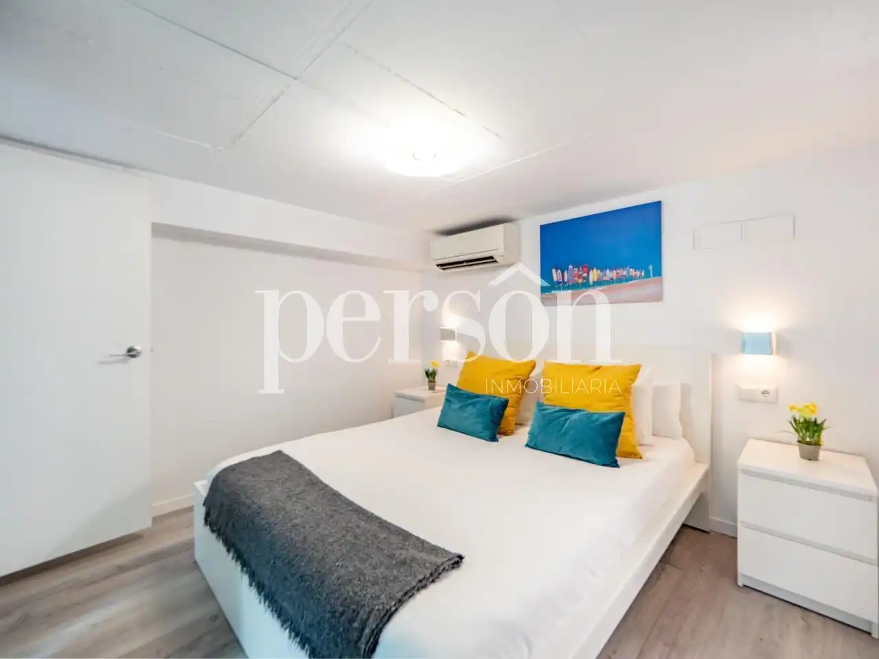 Dormitori de Loft de lloguer en Valencia amb Aire condicionat, Calefacció i Terrassa