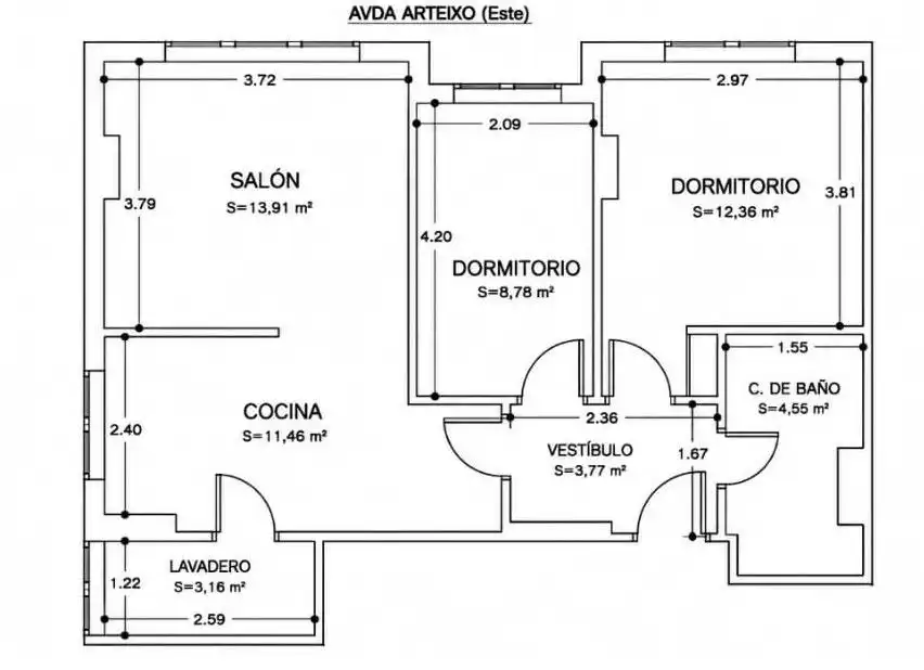 Apartament en venda en A Coruña Capital  amb Traster