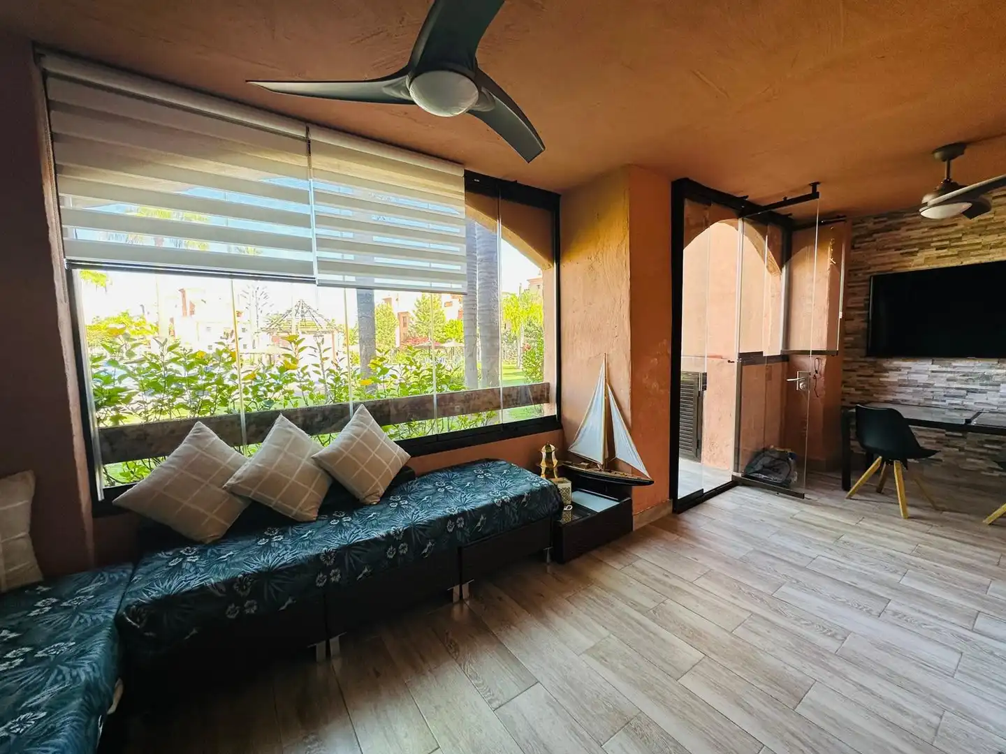 Terraza de Apartamento de alquiler en Benamara - Atalaya