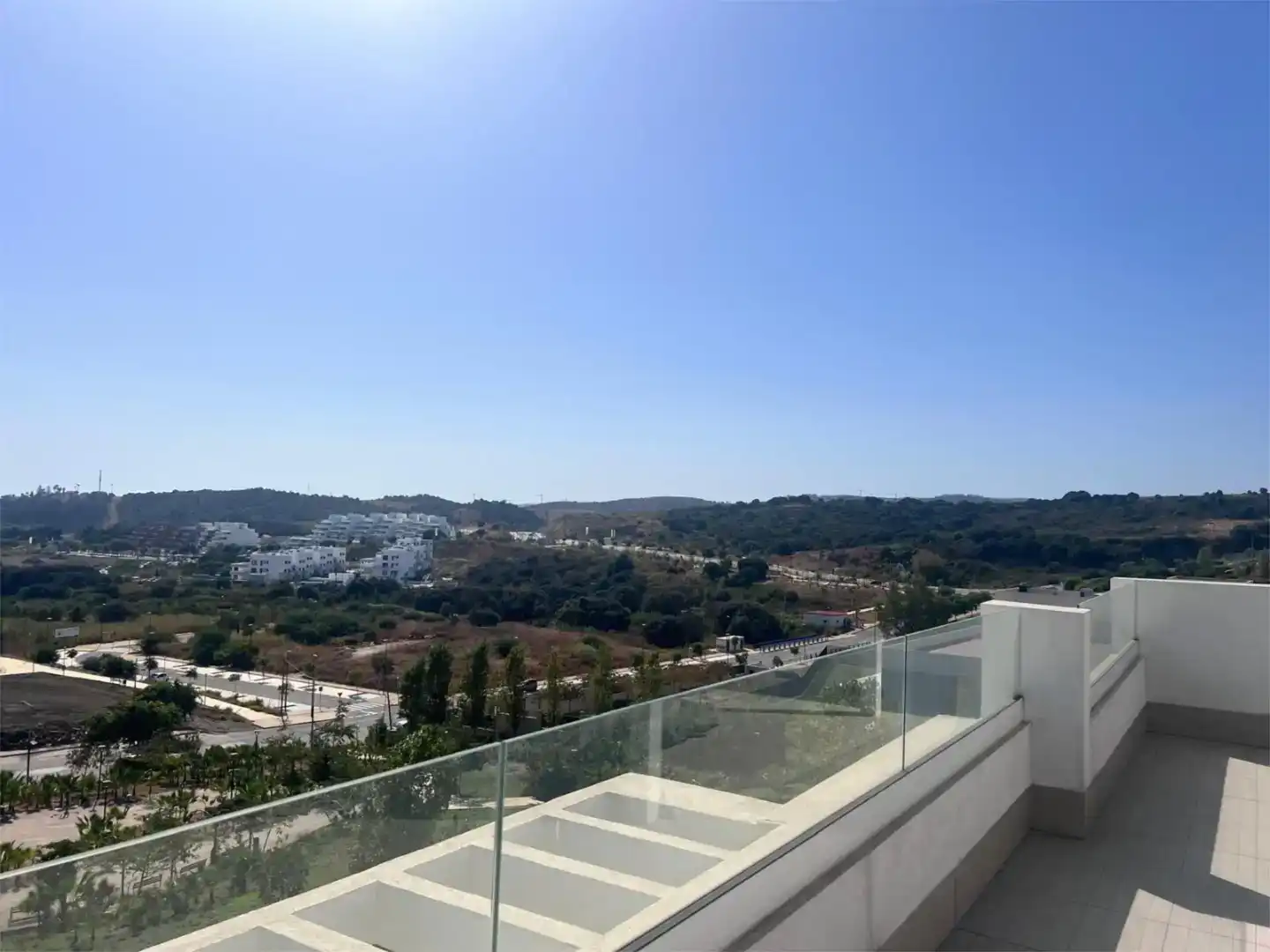 Terrasse von Wohnung zur Miete in Estepona mit Klimaanlage, Möbliert und Ofen