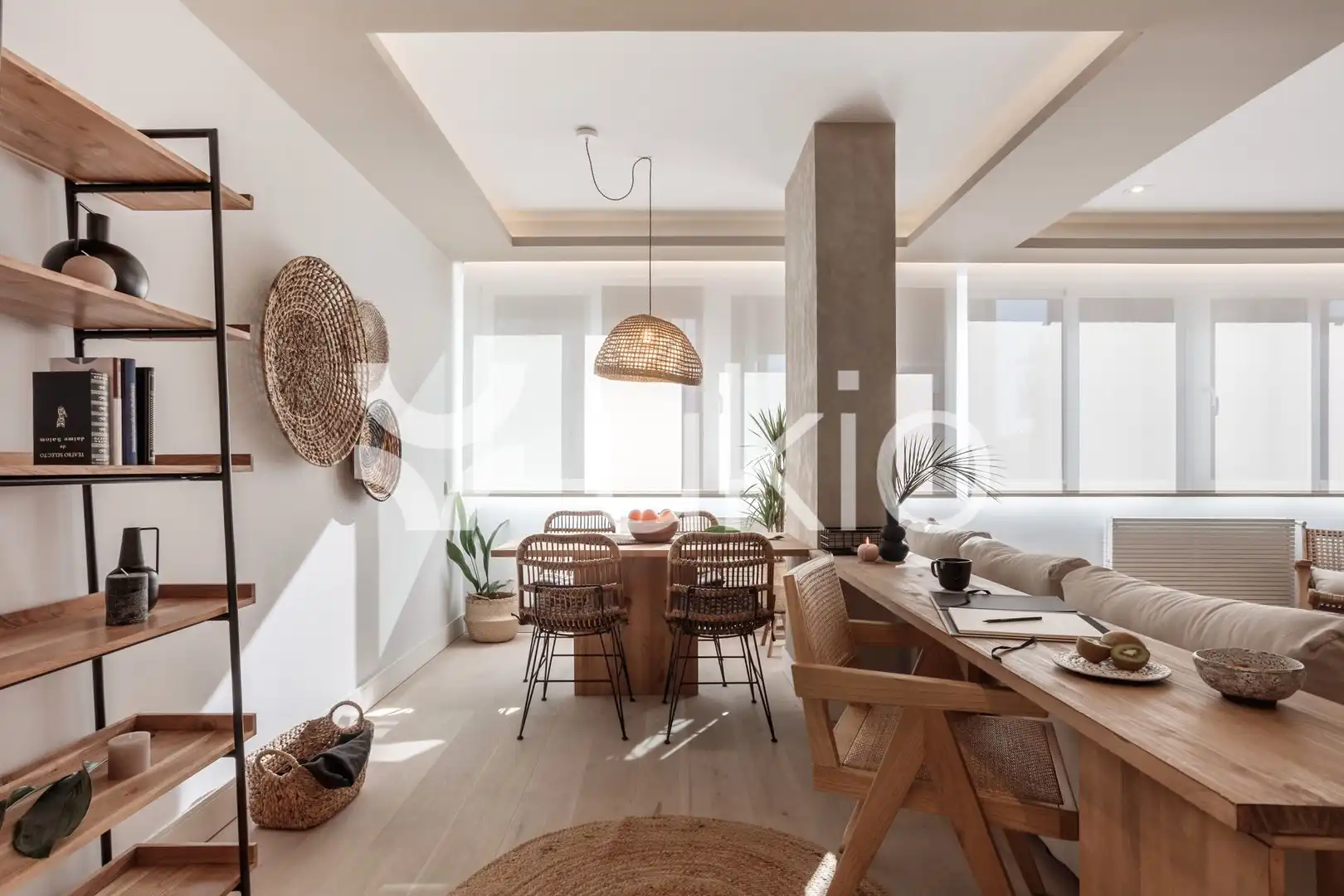 Sala d'estar de Apartament de lloguer en Madrid amb Aire condicionat, Calefacció i Moblat