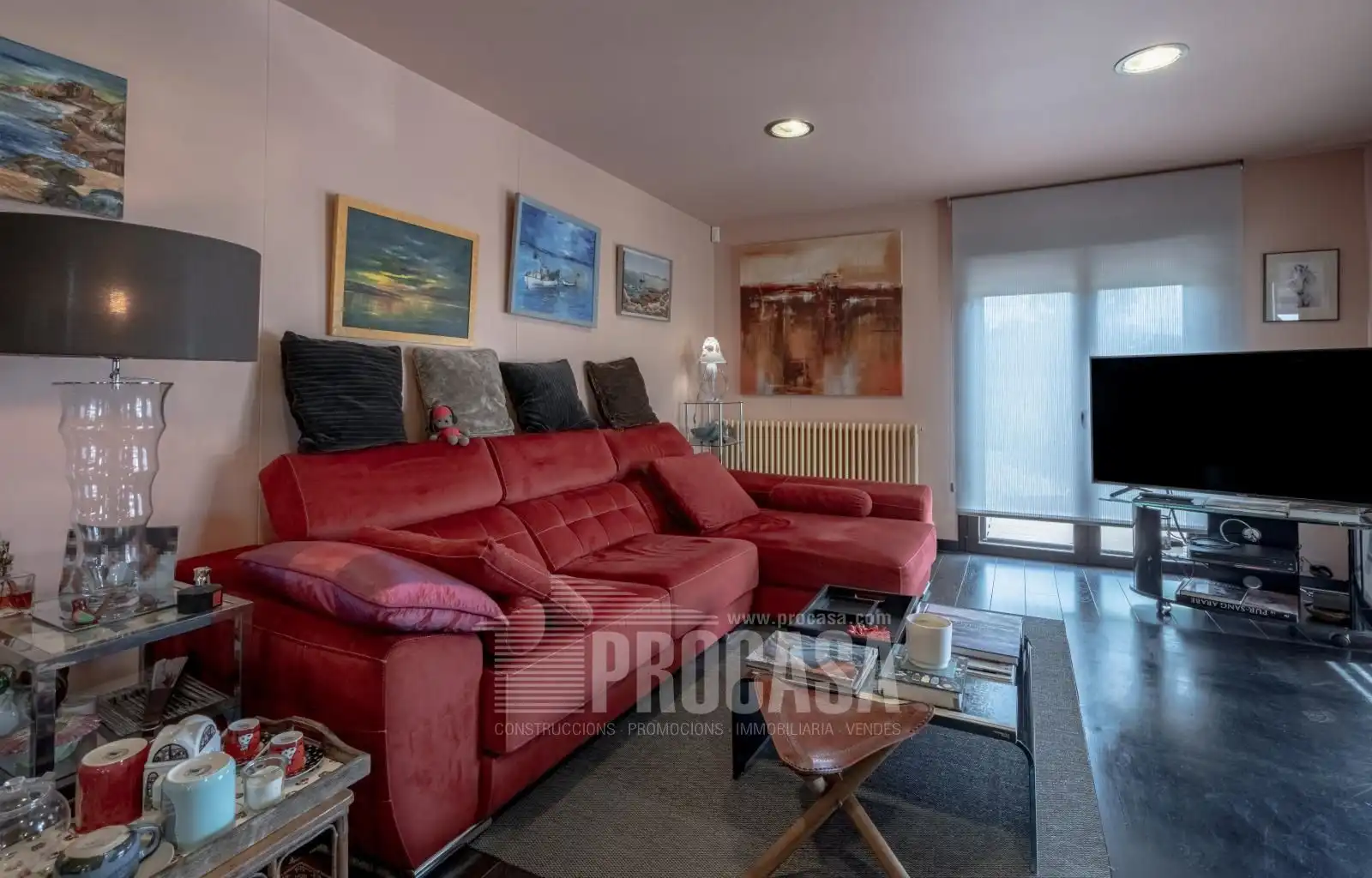 Living room of Houses for sale in Masarac i Vilarnadal  with Air Conditioner, Storage room and Swimming Pool