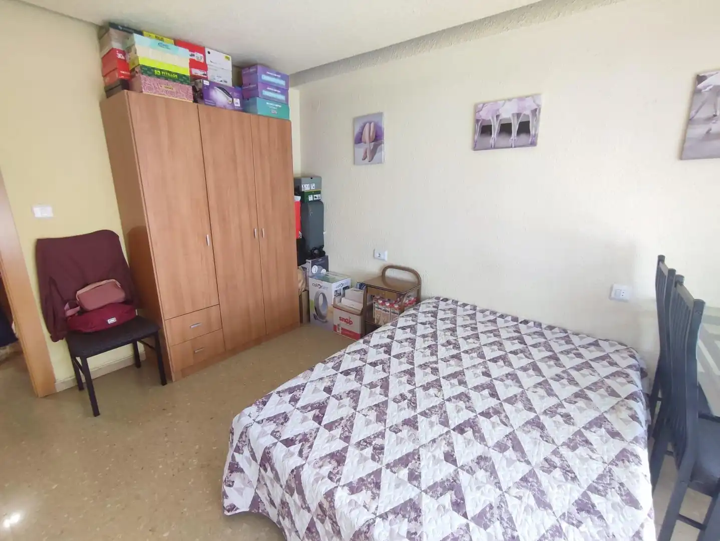 Schlafzimmer von Wohnung zum Verkauf in Castellón de la Plana / Castelló de la Plana mit Heizung, Möbliert und Balkon