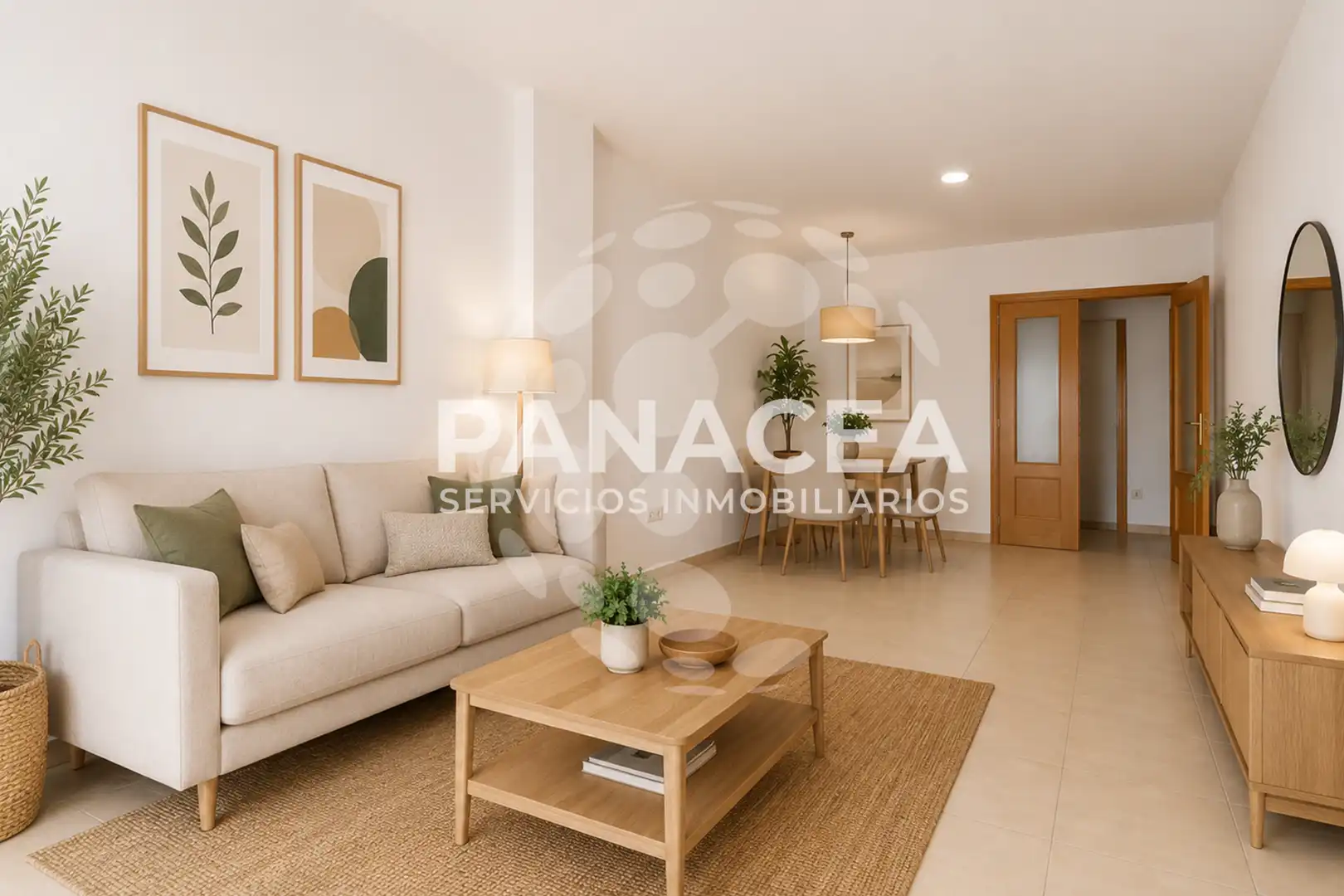 Living room of Flat for sale in Roquetas de Mar