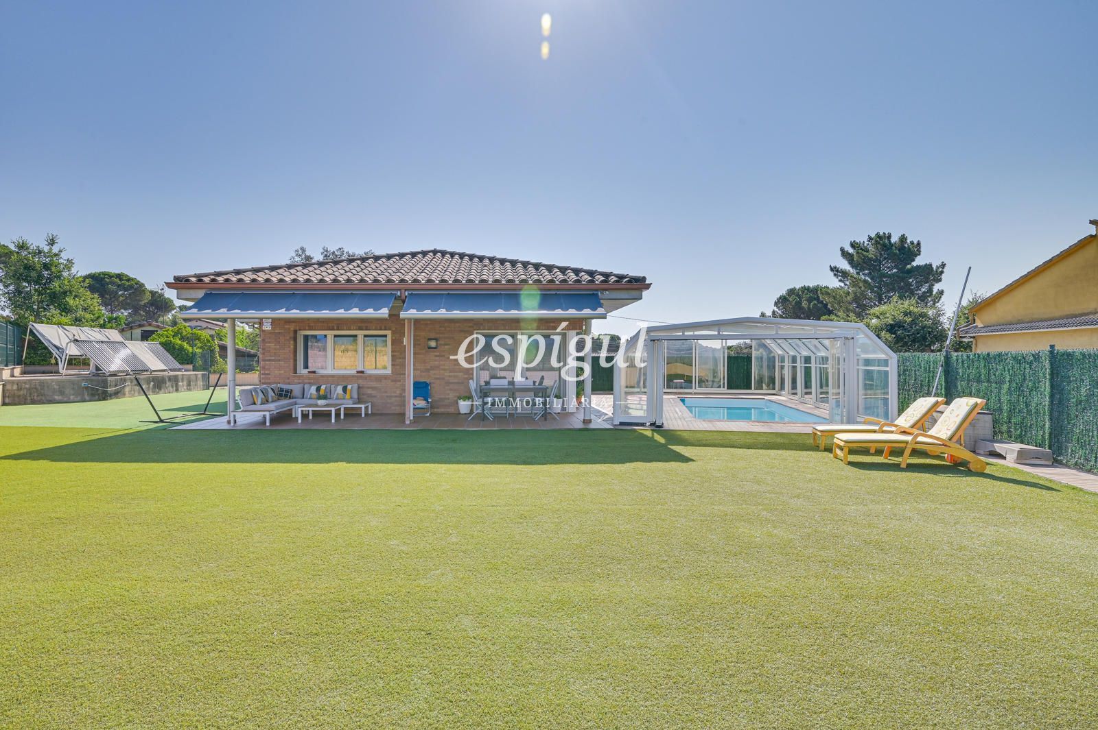 Garden of House or chalet for sale in Santa Coloma de Farners  with Air Conditioner, Heating and Storage room