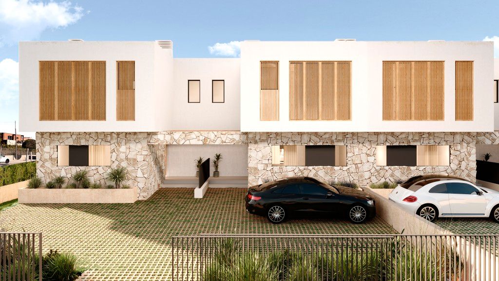 Exterior view of Single-family semi-detached for sale in Alcúdia  with Air Conditioner, Private garden and Terrace