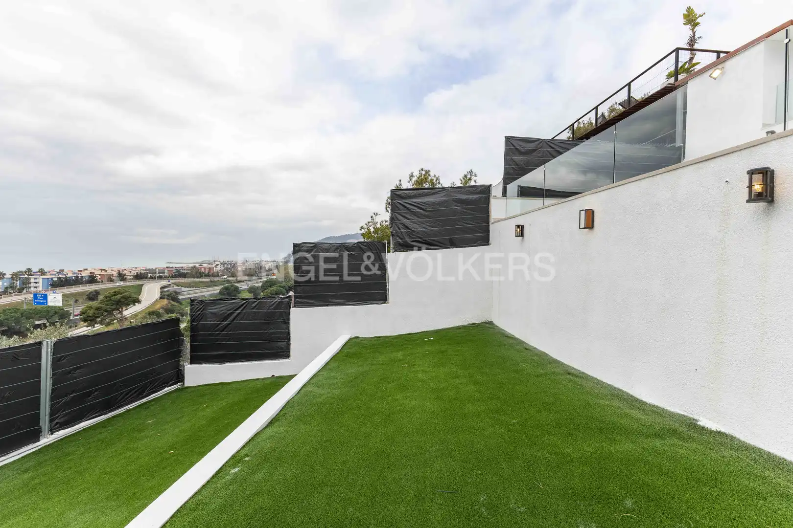 Terrasse von Haus oder Chalet zur Miete in Sitges mit Klimaanlage, Heizung und Privatgarten