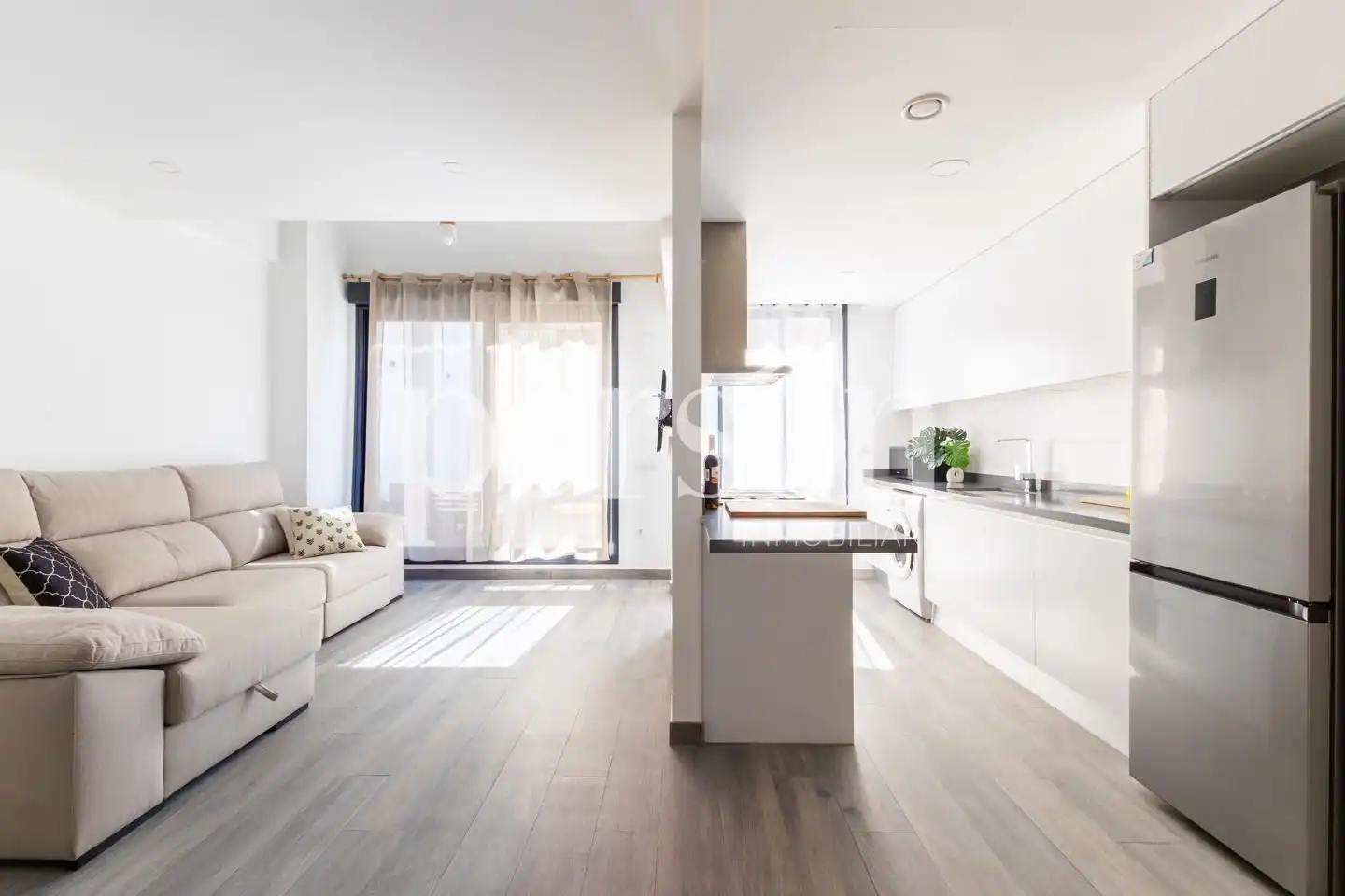 Kitchen of Attic for rent in Valencia  with Air Conditioner, Heating and Terrace