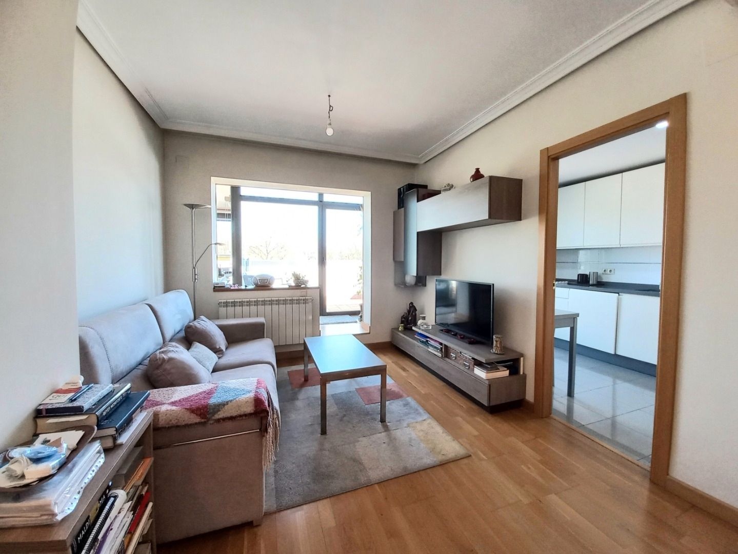 Living room of Attic for sale in Burgos Capital  with Heating, Parquet flooring and Terrace
